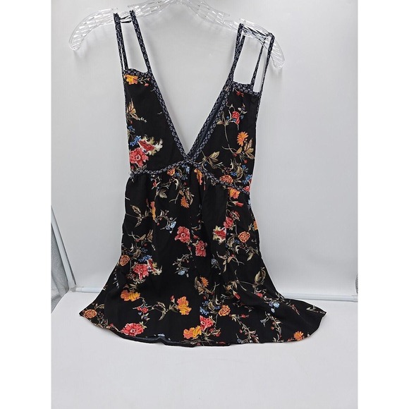 Band of Gypsies Boho Print Sleeveless Mini Dress Size S Womens Babydoll Y2K - Picture 4 of 8